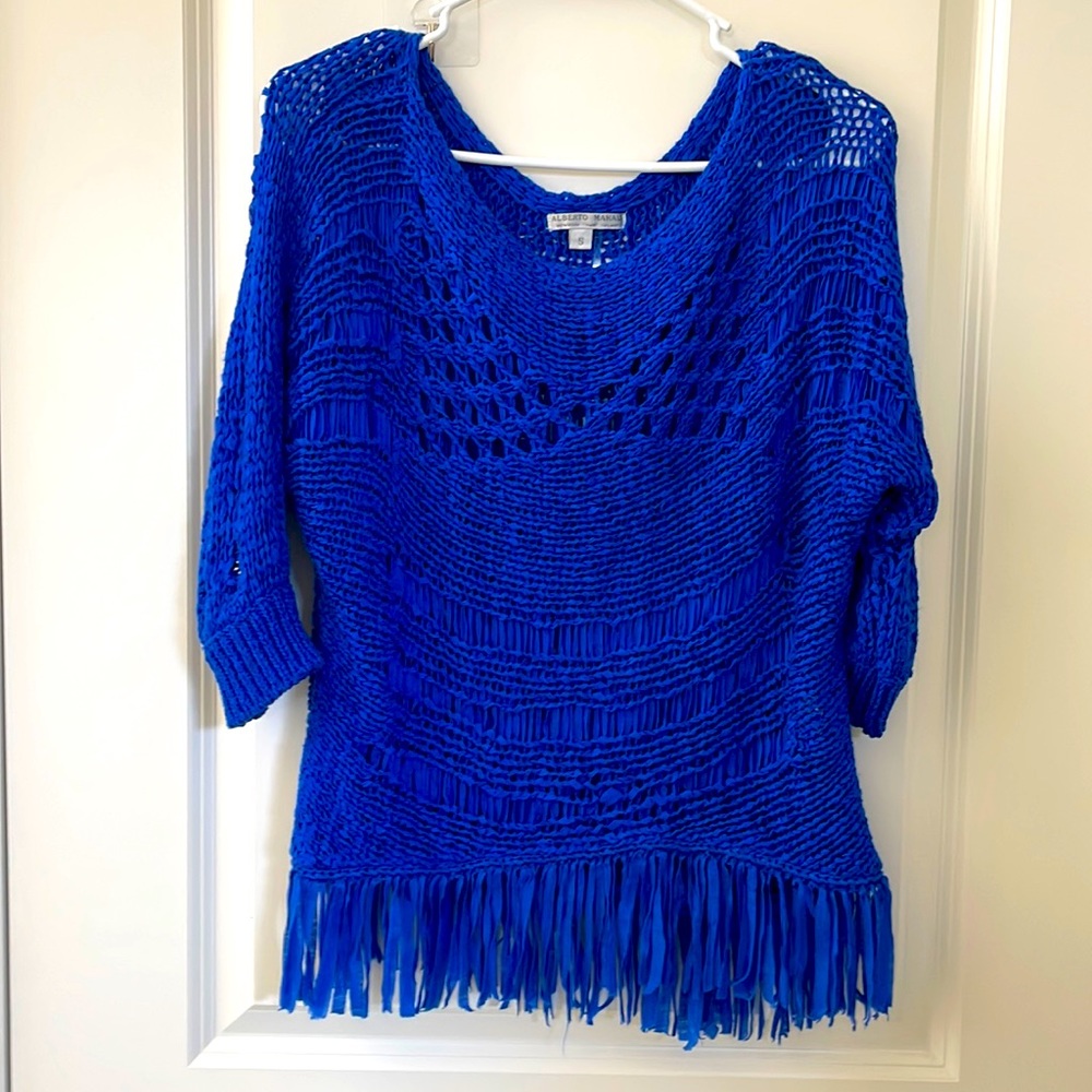 Beautiful see through blue sweater